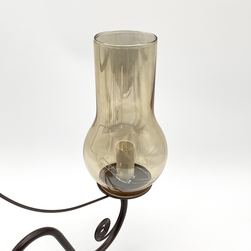 Brilagi - LED Candeeiro suspenso COTTAGE 3xE14/40W/230V castanho