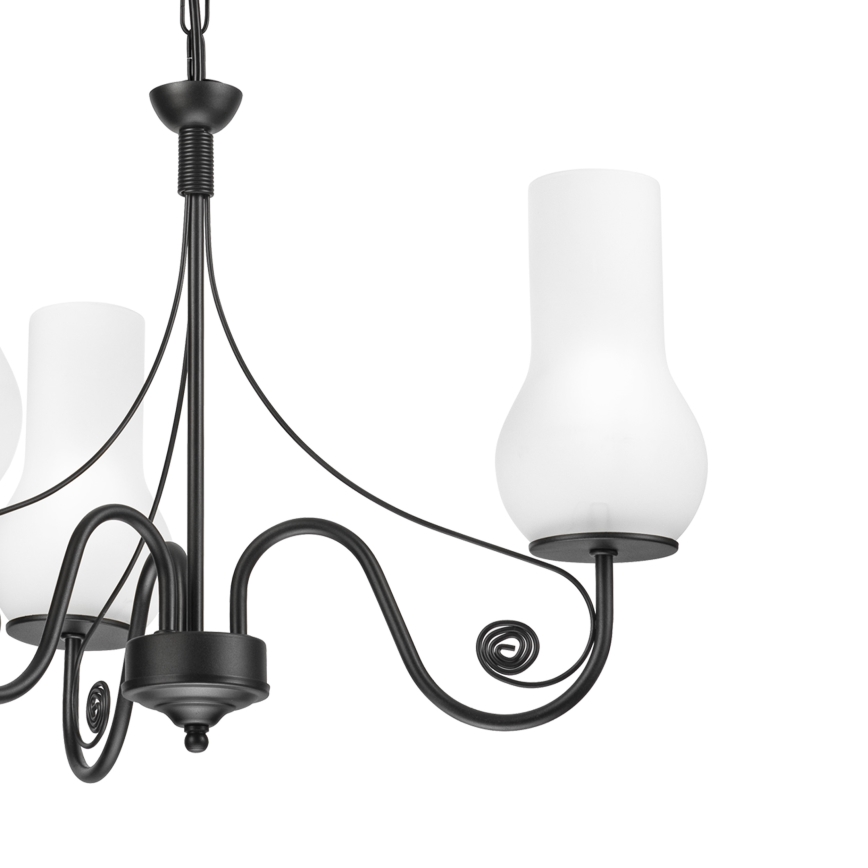 Brilagi - LED Candeeiro suspenso COTTAGE 3xE14/40W/230V preto/branco