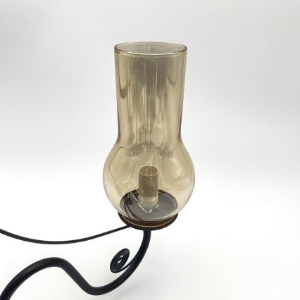 Brilagi - LED Candeeiro suspenso COTTAGE 3xE14/40W/230V preto/castanho