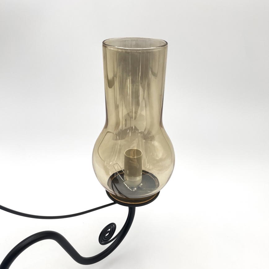 Brilagi - LED Candeeiro suspenso COTTAGE 3xE14/40W/230V preto/castanho