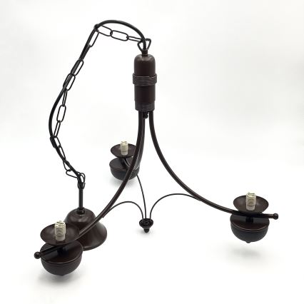 Brilagi - LED Candeeiro suspenso COTTAGE 3xG9/40W/230V carvalho/branco