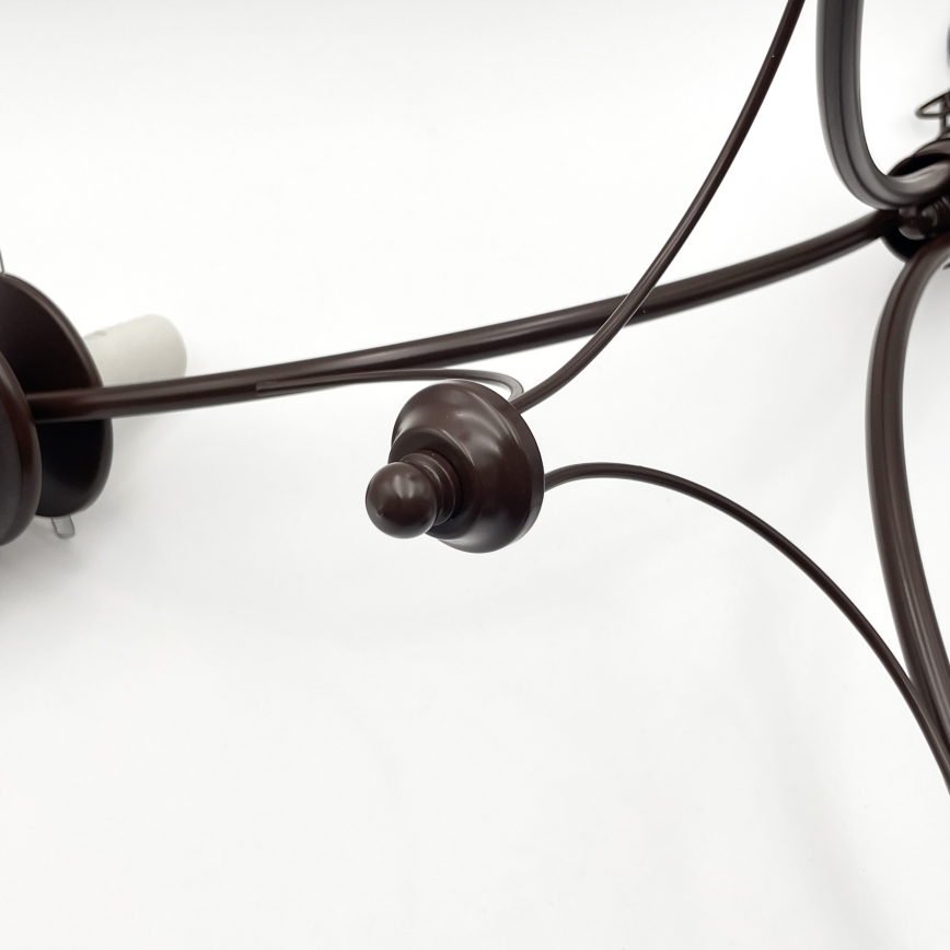 Brilagi - LED Candeeiro suspenso COTTAGE 3xG9/40W/230V carvalho/branco