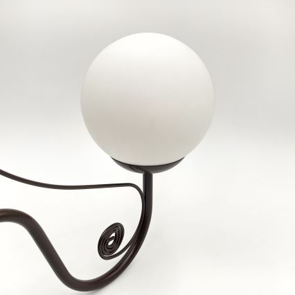 Brilagi - LED Candeeiro suspenso COTTAGE 3xG9/40W/230V castanho/branco