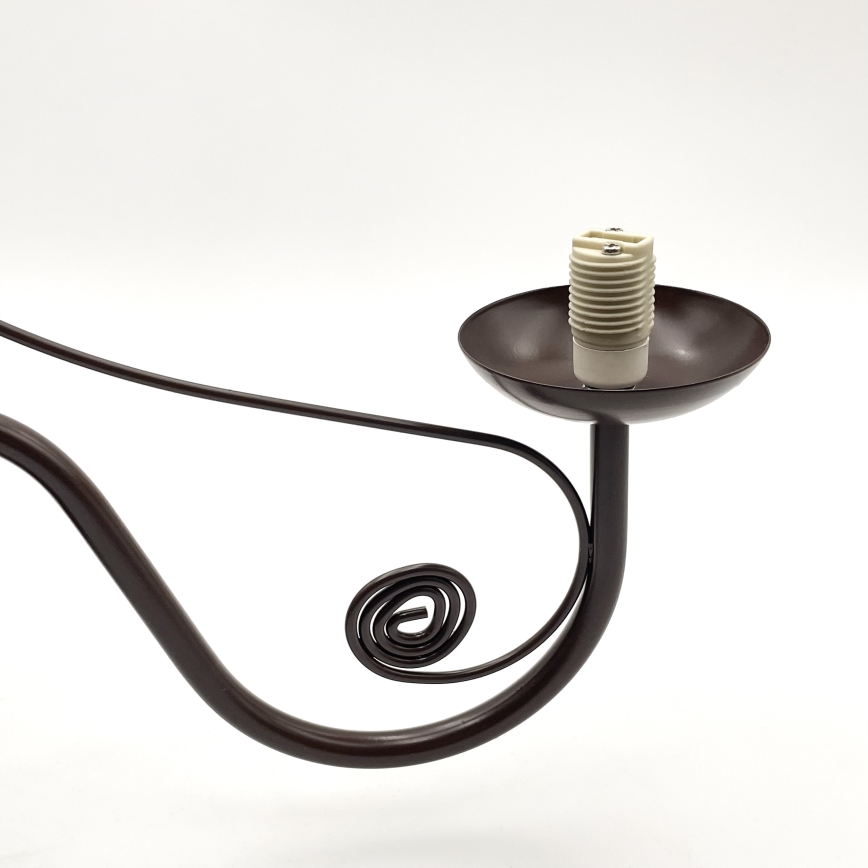 Brilagi - LED Candeeiro suspenso COTTAGE 3xG9/40W/230V castanho/branco