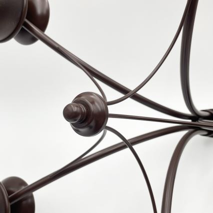 Brilagi - LED Candeeiro suspenso COTTAGE 5xE14/40W/230V carvalho/castanho