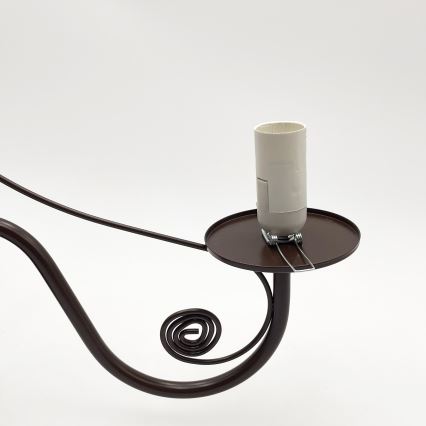 Brilagi - LED Candeeiro suspenso COTTAGE 5xE14/40W/230V castanho/branco