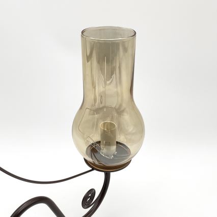 Brilagi - LED Candeeiro suspenso COTTAGE 5xE14/40W/230V castanho