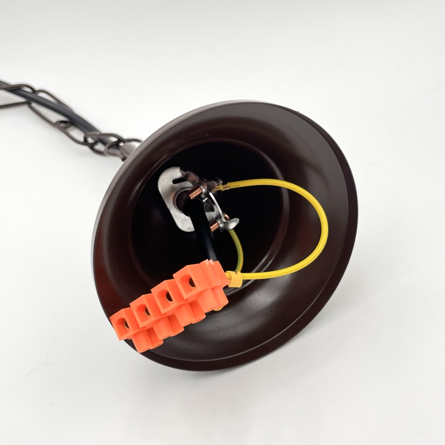 Brilagi - LED Candeeiro suspenso COTTAGE 5xE14/40W/230V castanho