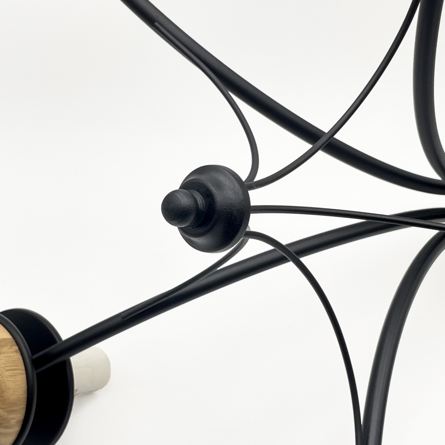 Brilagi - LED Candeeiro suspenso COTTAGE 5xE14/40W/230V faia/castanho