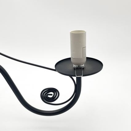 Brilagi - LED Candeeiro suspenso COTTAGE 5xE14/40W/230V preto/branco