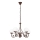 Brilagi - LED Candeeiro suspenso COTTAGE 5xG9/40W/230V castanho/branco