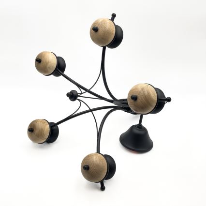 Brilagi - LED Candeeiro suspenso COTTAGE 5xG9/40W/230V faia/branco