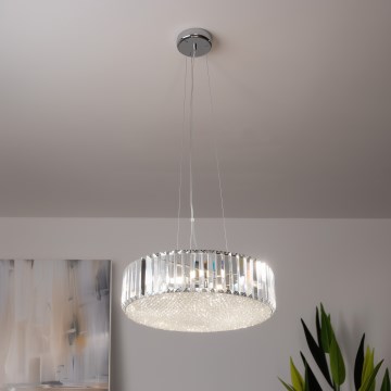 Brilagi - LED Candeeiro suspenso de cristal GLAMOUR 5xG9/42W/230V
