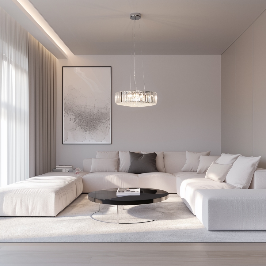 Brilagi - LED Candeeiro suspenso de cristal GLAMOUR 5xG9/42W/230V