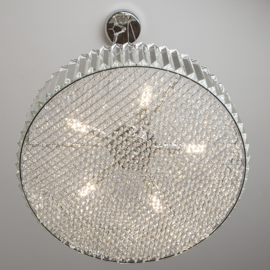 Brilagi - LED Candeeiro suspenso de cristal GLAMOUR 5xG9/42W/230V