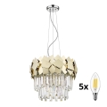 BRILAGI - LED Candeeiro suspenso de cristal MIRAGE 5xE14/40W/230V