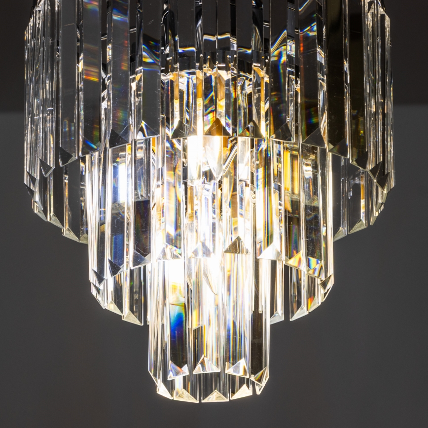 Brilagi - LED Candeeiro suspenso de cristal MOZART 4xE14/40W/230V cromado brilhante