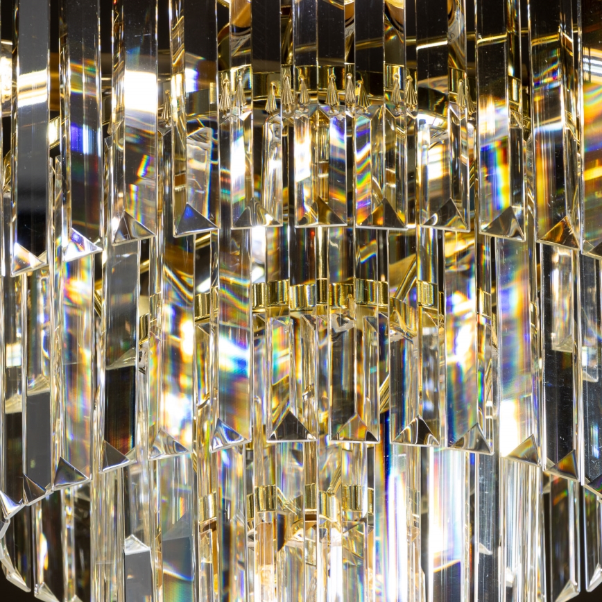 Brilagi - LED Candeeiro suspenso de cristal MOZART 5xE14/40W/230V dourado