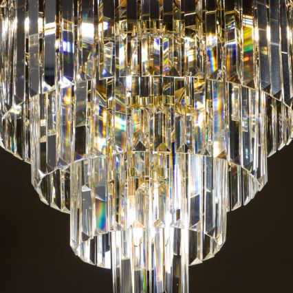 Brilagi - LED Candeeiro suspenso de cristal MOZART 5xE14/40W/230V dourado