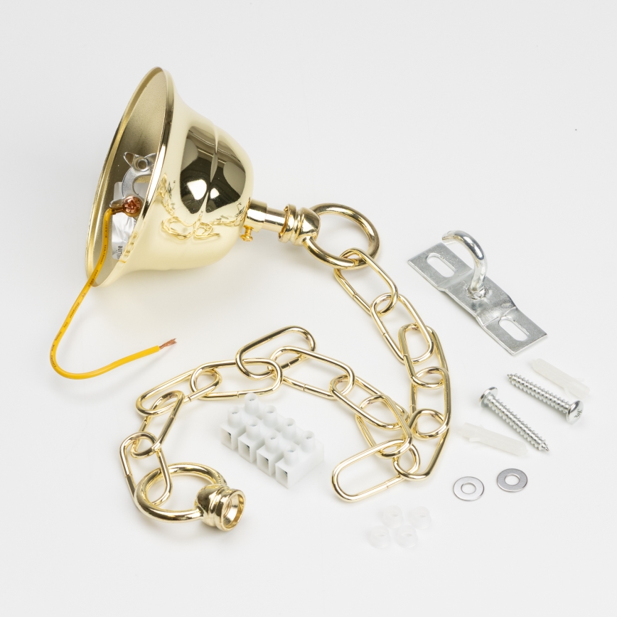 Brilagi - LED Candeeiro suspenso de cristal MOZART 5xE14/40W/230V dourado