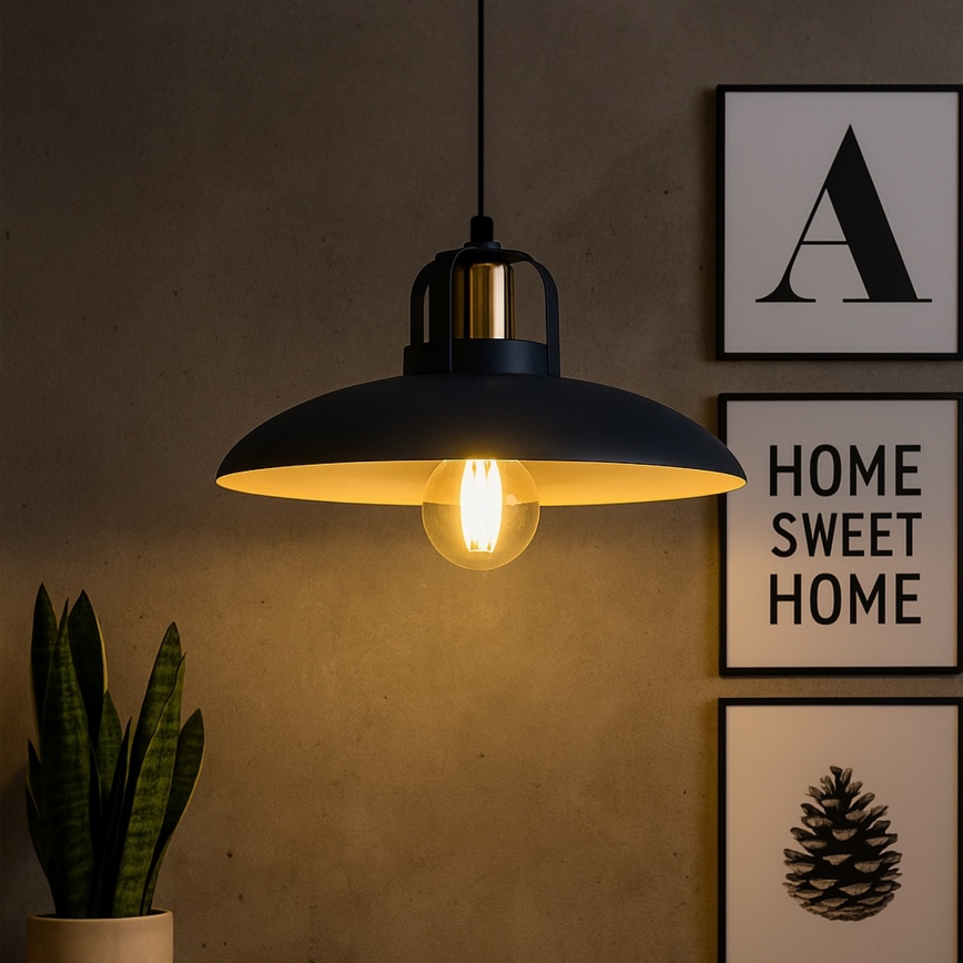 Brilagi - LED Candeeiro suspenso FLAMENGO 1xE27/60W/230V azul