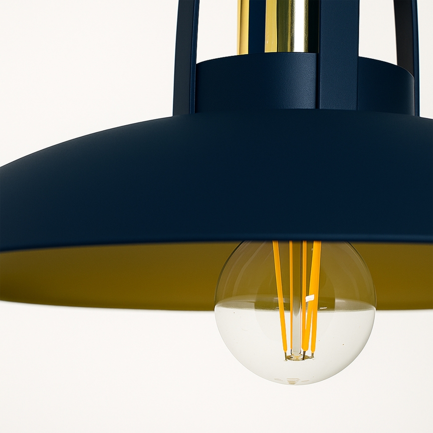 Brilagi - LED Candeeiro suspenso FLAMENGO 1xE27/60W/230V azul