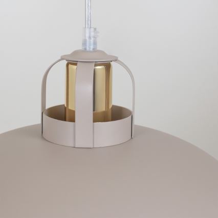 Brilagi - LED Candeeiro suspenso FLAMENGO 1xE27/60W/230V bege