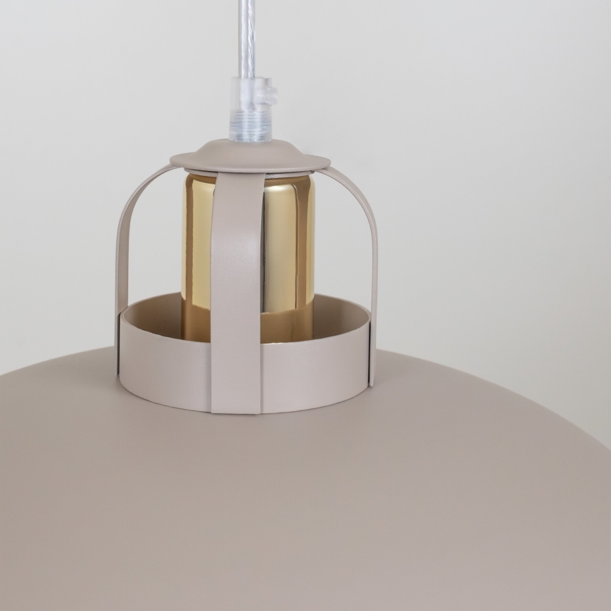 Brilagi - LED Candeeiro suspenso FLAMENGO 1xE27/60W/230V bege