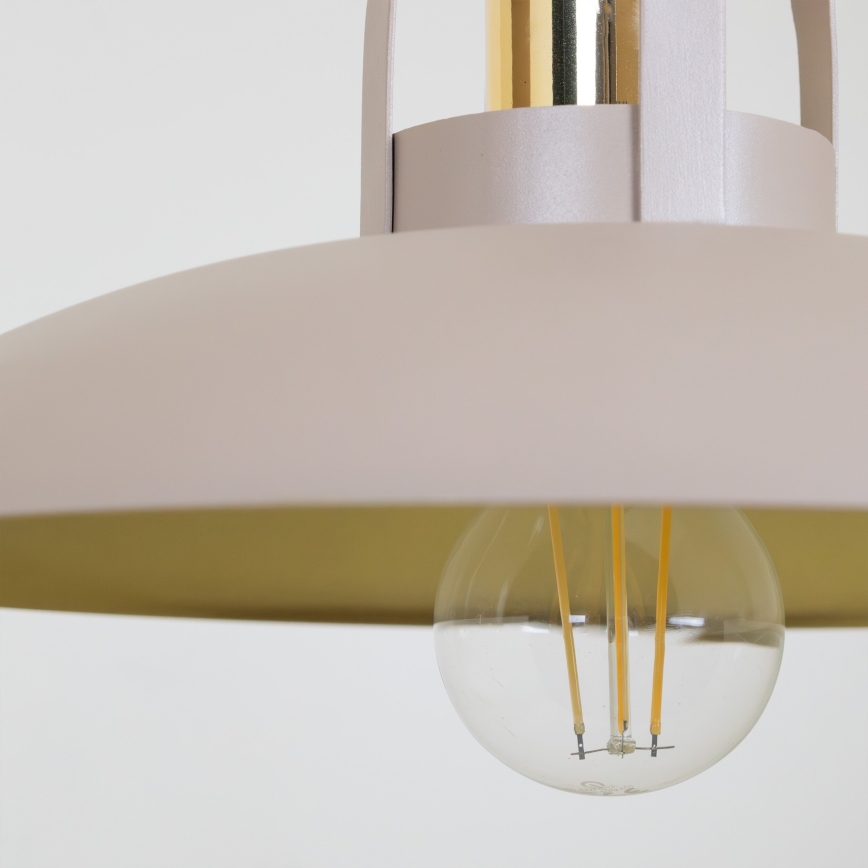 Brilagi - LED Candeeiro suspenso FLAMENGO 1xE27/60W/230V bege