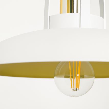 Brilagi - LED Candeeiro suspenso FLAMENGO 1xE27/60W/230V branco