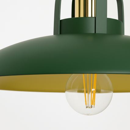 Brilagi - LED Candeeiro suspenso FLAMENGO 1xE27/60W/230V verde