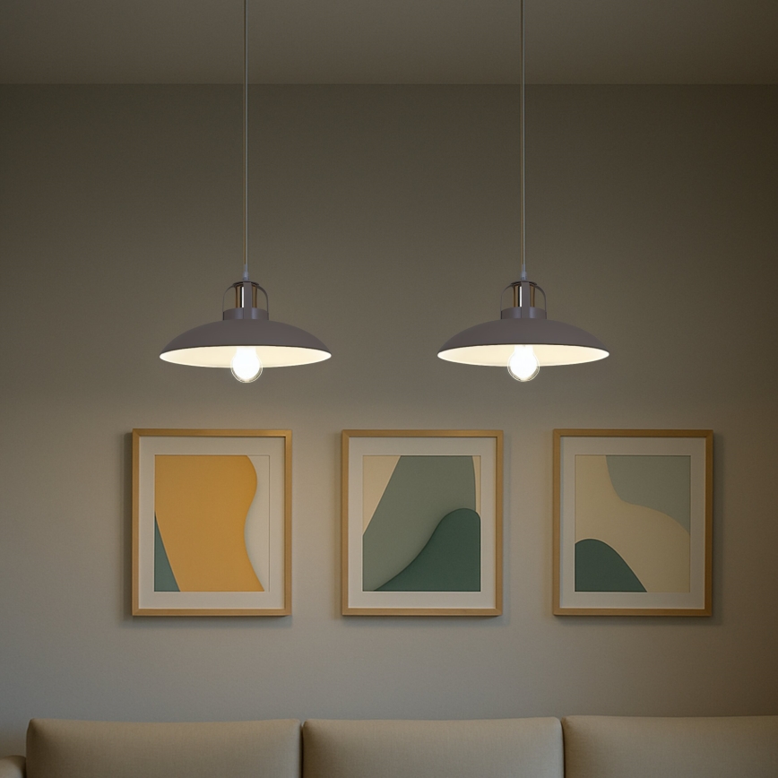 Brilagi - LED Candeeiro suspenso FLAMENGO 2xE27/60W/230V bege