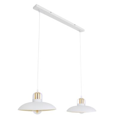 Brilagi - LED Candeeiro suspenso FLAMENGO 2xE27/60W/230V branco