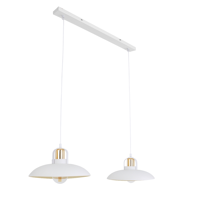 Brilagi - LED Candeeiro suspenso FLAMENGO 2xE27/60W/230V branco