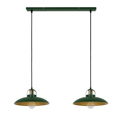 Brilagi - LED Candeeiro suspenso FLAMENGO 2xE27/60W/230V verde