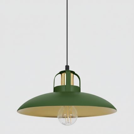 Brilagi - LED Candeeiro suspenso FLAMENGO 2xE27/60W/230V verde