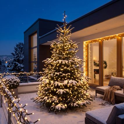 BRILAGI - LED Cordão de luzes de Natal para exterior 800xLED 21m IP44 branco quente