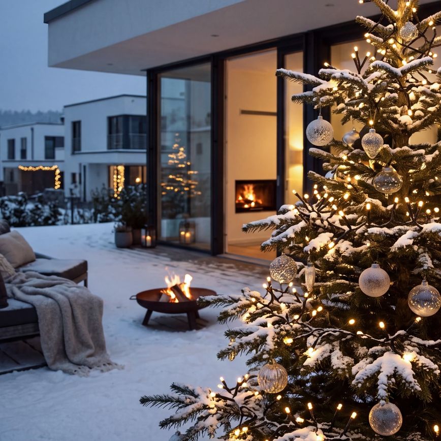 BRILAGI - LED Cordão de luzes de Natal para exterior 800xLED 21m IP44 branco quente