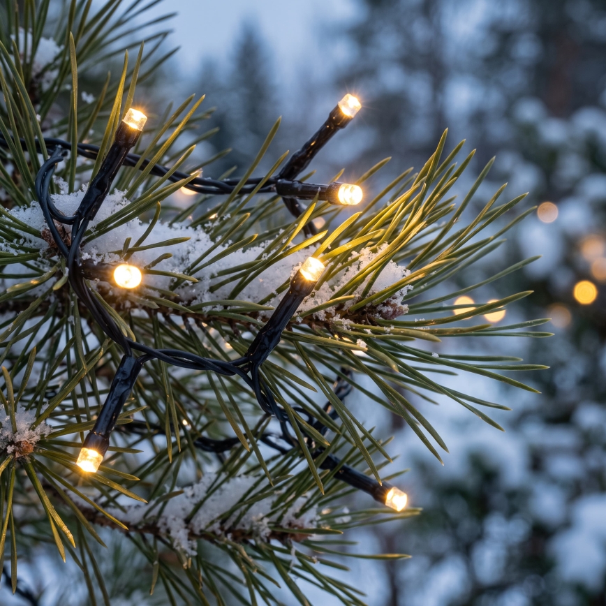 BRILAGI - LED Cordão de luzes de Natal para exterior 800xLED 21m IP44 branco quente
