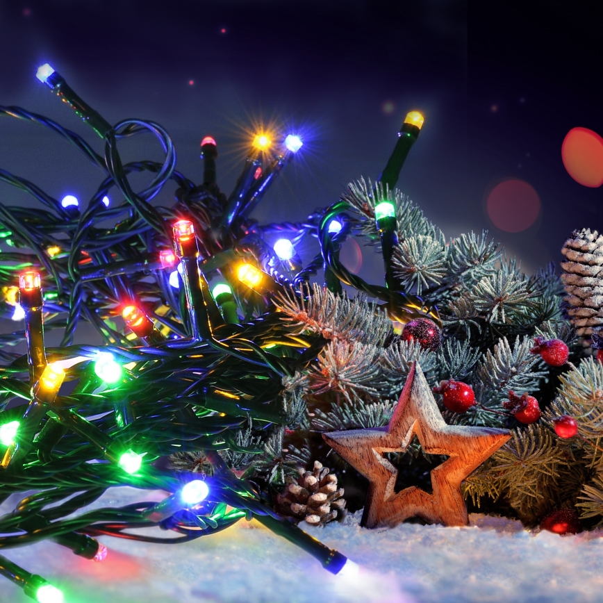 Brilagi - LED Cordão de luzes para exterior 100xLED/8 funções 13 m IP44 multicolorido