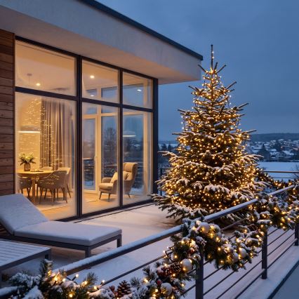 BRILAGI - LED Cordão de Natal para exterior 180xLED 8m IP44 branco quente