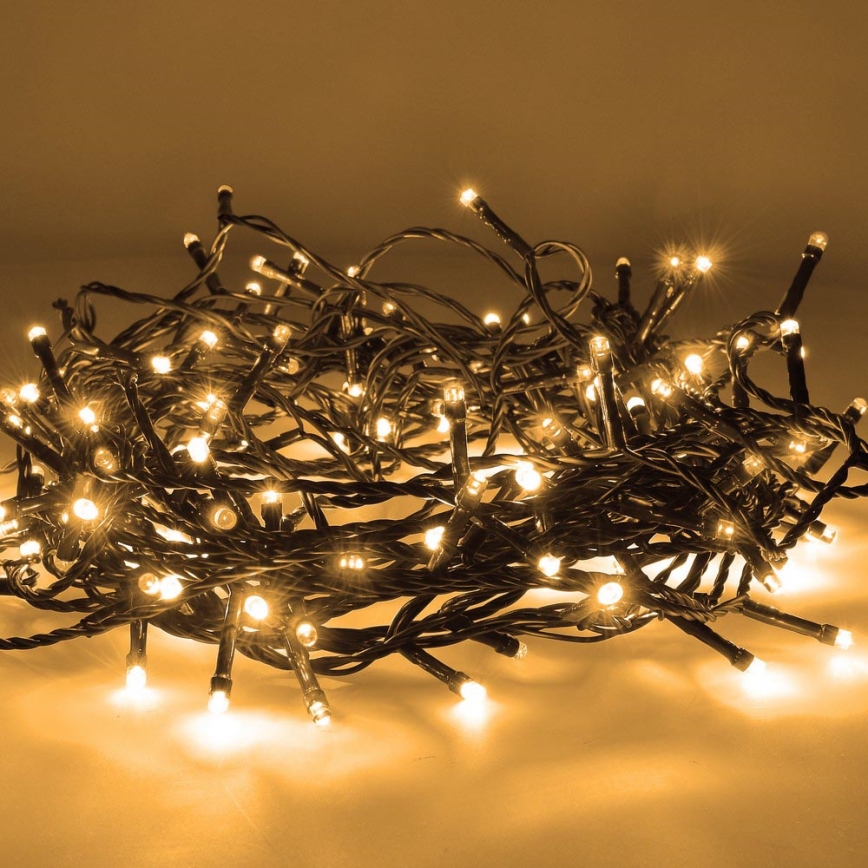 BRILAGI - LED Corrente de Natal para exterior 200xLED/8 funções 23 m IP44 branco quente