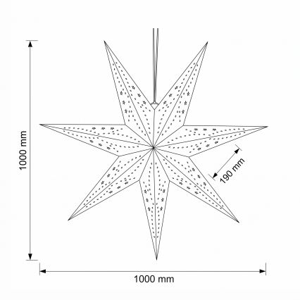 BRILAGI - LED decoração de Natal LED/2xAA 100 cm estrela