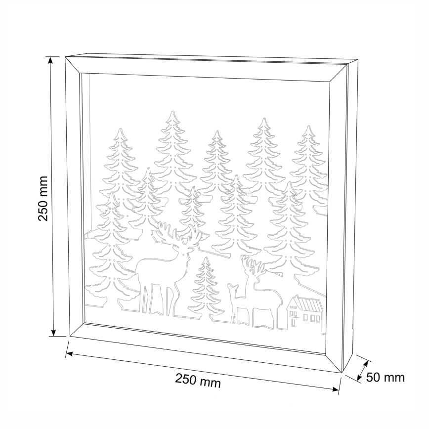 BRILAGI - LED decoração de Natal LED/2xAA