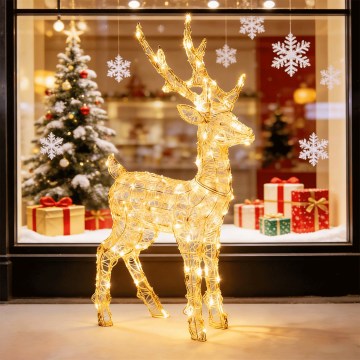BRILAGI - LED Decoração de Natal para exterior 80xLED/3,6W/8 funções IP44 branco quente