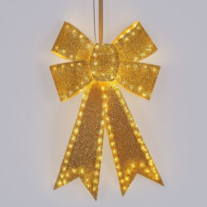 BRILAGI - LED Decoração de Natal para exterior LED/3,3W/230V IP44 laço dourado