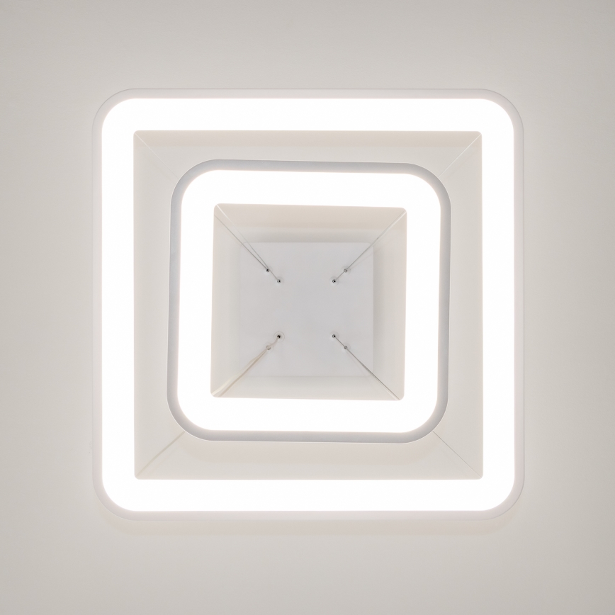 Brilagi - Lustre suspenso LED dimerizável FALCON SLIM LED/78W/230V 3000-6500K 50x50 cm branco + controlo remoto