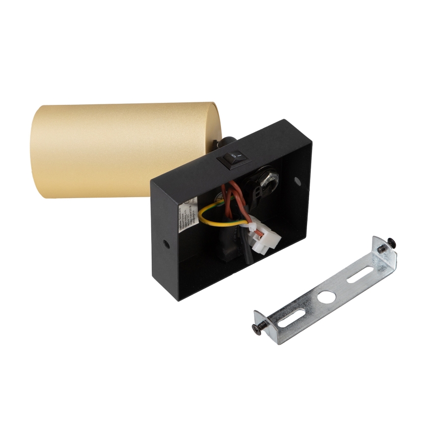 Brilagi - Spot de parede LED RGBW dimerizável SELE 1xGU10/4,8W/230V 3000K preto/dourado + comando remoto