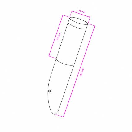 BRILAGI - Aplique de parede LED exterior dimerizável ELIA 1xE27/6W/230V 2700-6500K IP44 cromo mate