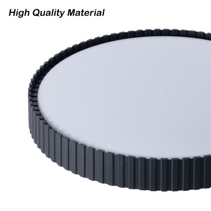 Brilagi - Plafon LED dimável CORVO LED/54W/230V 3000-6000K preto Ø 40 cm + comando remoto
